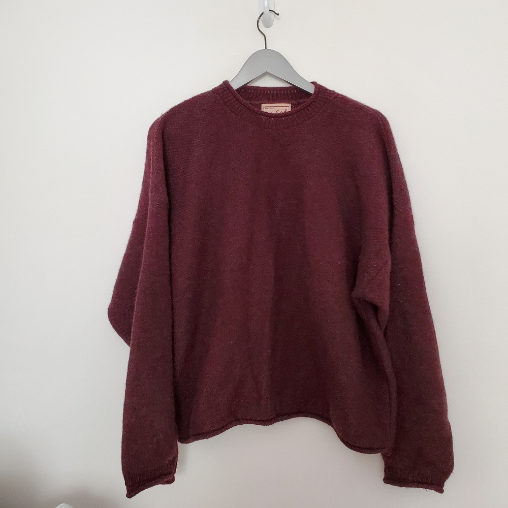 Woolrich Wool Original Outdoorwear Burgundy Sweater XL